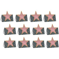 Elegant Star Place Cards - Pack of 12 | Add Glamour to Your Event