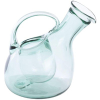 TILTED WHITE WINE DECANTER WITH ICE POCKET