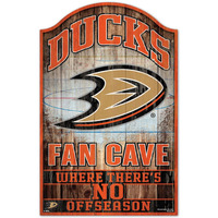 Anaheim Ducks Sign 11x17 Wood Fan Cave Design - Special Order