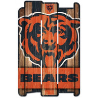 Chicago Bears Sign 11x17 Wood Fence Style