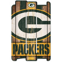 Green Bay Packers Sign 11x17 Wood Fence Style