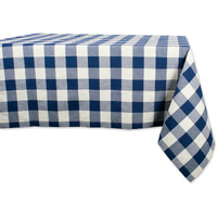 DII Navy Buffalo Check Tablecloth