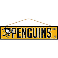 Pittsburgh Penguins Sign 4x17 Wood Avenue Design