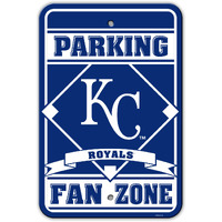 Kansas City Royals Sign 12x18 Plastic Fan Zone Parking Style CO