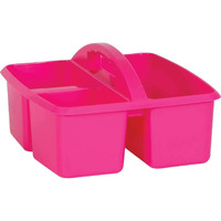 PINK PLASTIC STORAGE CADDY
