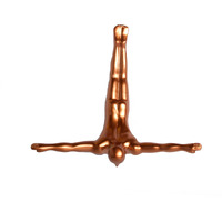 6.5" X 2.5" X 6.5" Bronze Diver - Wall Art