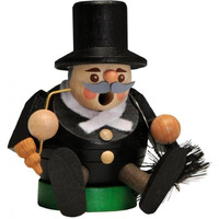 26704 - Richard Glaesser Incense Burner - Mini Chimney Sweep - 3.25"H X 2.5"W x 2.5"D