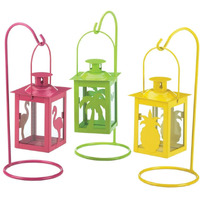 SET OF 3 TROPICAL MINI LANTERNS