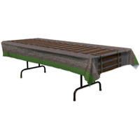 Railroad Track Tablecover - Pack of 12: Durable, Fun, and Themed Party Decor