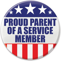 Proud Parent Of A Service Member Button