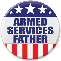 Armed Services Father Button