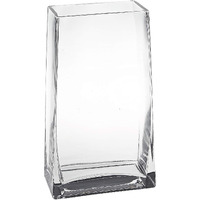 7 Clear Glass Rectangle Handmade Vase