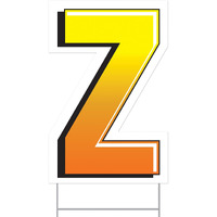 Plastic  Z  Yard Sign