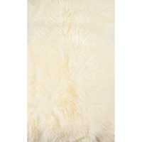 2' X 3' Ivory New Zealand Natural Sheepskin Rug