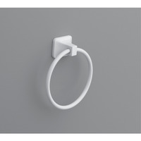 TOWEL RING STN WHT (Pack of 1)