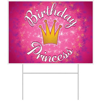 "6 Princess Yard Signs: Magical Decor for Birthday Celebrations"
