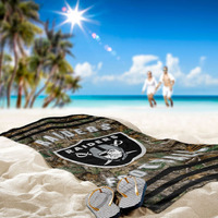 Raiders OFFIcIAL NFL Realtree Stripes Beach Towel 30 x 60(D0102H944PW)