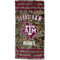 Texas A&M OFFIcIAL NcAA Realtree Stripes Beach Towel 30 x 60(D0102H94V2V)