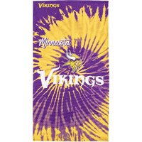 Vikings OFFIcIAL NFL Psychedelic Beach Towel 30 x 60(D0102H94Ng7)