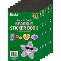 (6 EA) STARS & SMILES SPARKLE