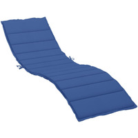 vidaXL Sun Lounger Cushion Royal Blue 78.7"x27.6"x1.2" Fabric