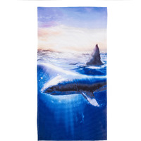 Great White Beach Towel;  30" x 60"(D0102H94CUV.)