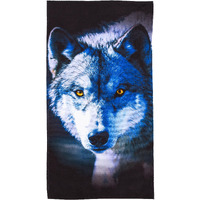 Wolf Stare Beach Towel;  30" x 60"(D0102H94CQG.)