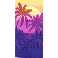 Magenta Sun Set Beach Towel;  30" x 60"(D0102H94C8A.)