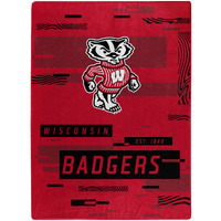 WIScONSIN OFFIcIAL NcAA Digitize Raschel Throw Blanket 60 x 80(D0102H94g6U)