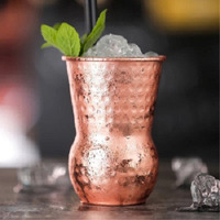 Urban Bar Tumblers In Hand Hammered Copper(D0102HEYJE7.)