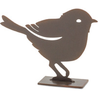 Set Of Four 6 Brown Metal Bird Bird Figurine