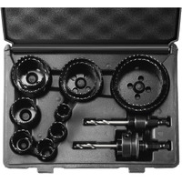 VEVOR Hole Saw Kit, 11 PCS Saw Blades, 2 Drill Bits, 1 Hex Wrench, General Purpose Size from 3/4" to 3", Bi Metal M42 Hole Saw Set with Carrying Case, Ideal for Wood Board, Plastic and Iron Plate