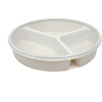 Scoop Dish Partitioned w/Lid Sandstone