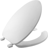 Bemis Elongated Open Front Toilet Seat, White