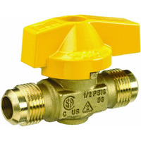 GAS COCK 3/8" FLXFL AGA (Pack of 1)