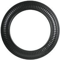 COLLAR BLK PIPE 24G 6" (Pack of 1)