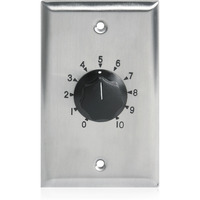 Attenuator 35 Watt Single Gang Stainless Steel 70.7V Commercial