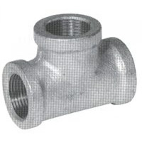 TEE GALVANIZED 4" (Pack of 1)