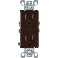 OUTLET BROWN 5-15R 125V (Pack of 1)
