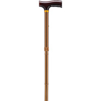 Drive Medical Designer Folding Cane with T Handle, Bronze