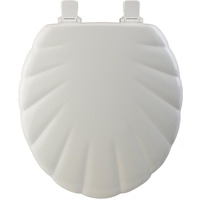 TOILET SEAT RND SHELL WH (Pack of 1)