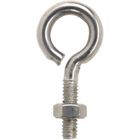 BOLT EYE 1/4""X2""SS (Pack of 10)