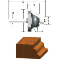 ROUTER BIT 1/4R OGEE (Pack of 1)