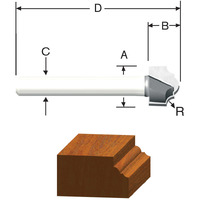 ROUTER BIT 1/2 CLASSICAL (Pack of 1)