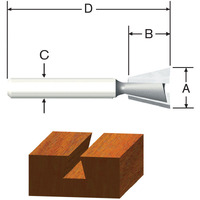 ROUTER BIT 1/2" DOVETAIL (Pack of 1)
