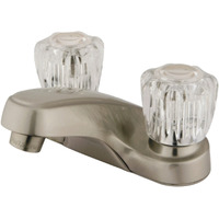 Kingston Brass GKB168LP 4 in. Centerset Bathroom Faucet, Brushed Nickel