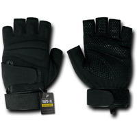 Lightweight Half Finger Glove, Black, L