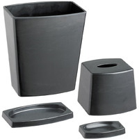 My Earth Black 4 Pc Bathroom Set