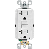 TR AFCI RECPT20A125V WHT (Pack of 1)
