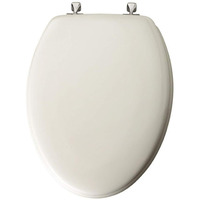 TOILET SEAT ELNG WH/CHRM (Pack of 1)